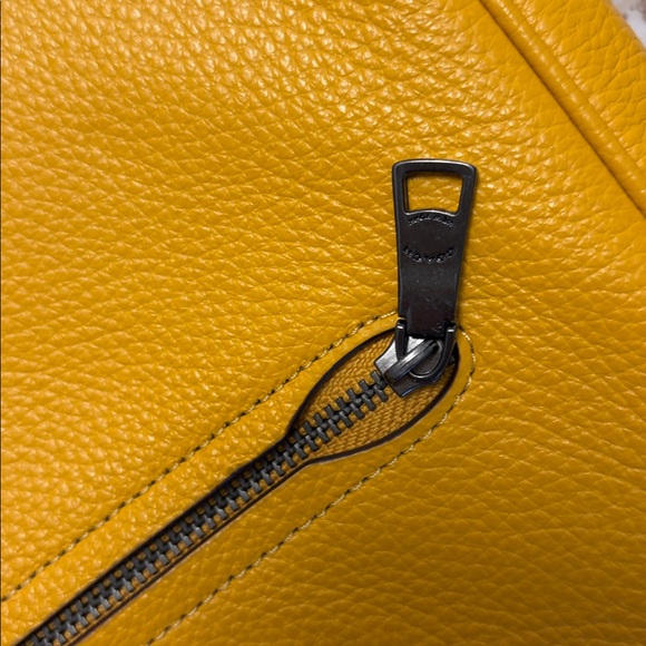Coach Ellie File Shoulder Bag in Sunflower Yellow - Picture 12 of 13